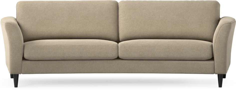 Bridge - 3-sits soffa svängd - Beige