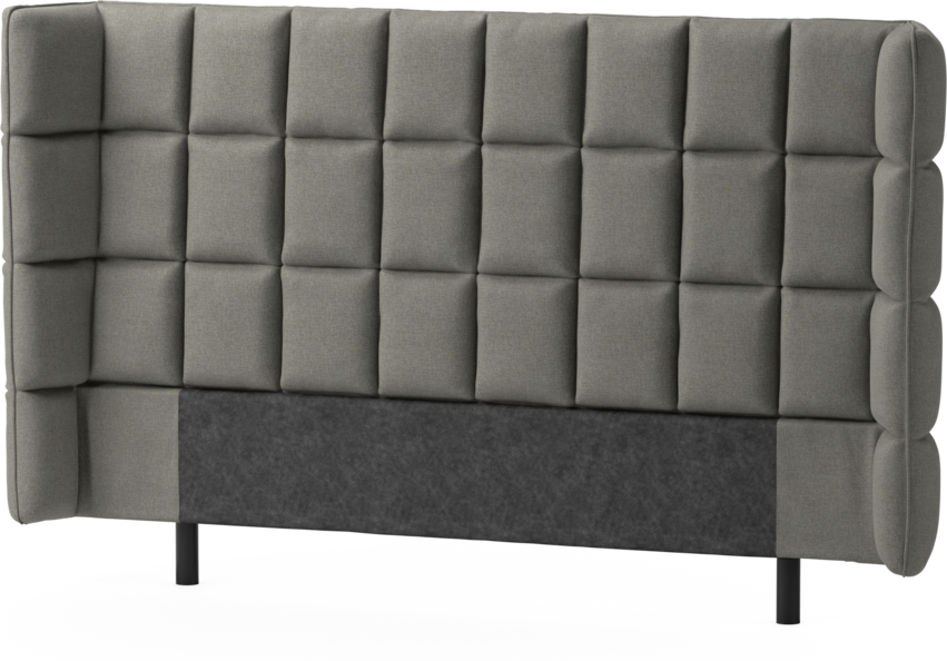 Delux Rutig - Sänggavel, 120-180 cm - Grå