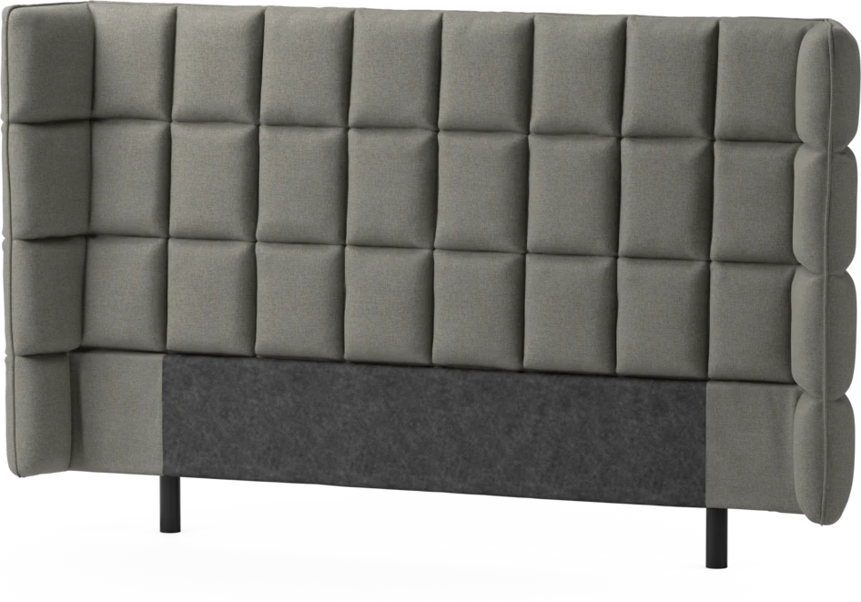 Delux Rutig - Sänggavel, 120-180 cm - Grå