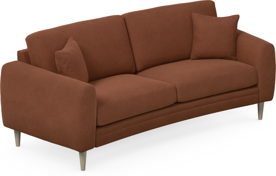 Eden - 2,5-sits soffa svängd - Orange