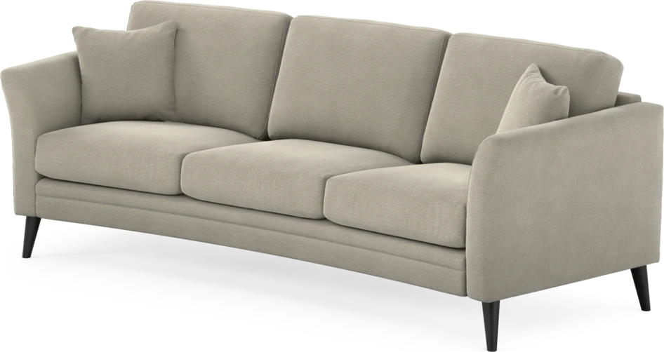 Eden - 3-sits soffa svängd - Brun