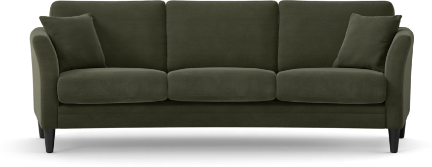 Eden - 3-sits soffa svängd - Grön