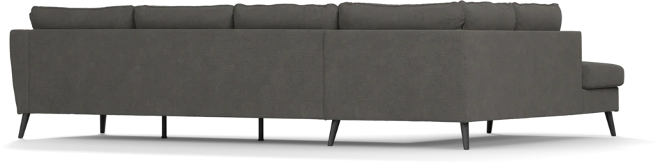 County - 3-sits soffa med divan vänster - Brun