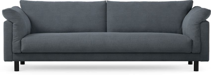 Cherrie - 4-sits soffa, hel dyna, fast klädsel - Blå