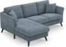 Eden - 2-sits soffa med schäslong - Blå