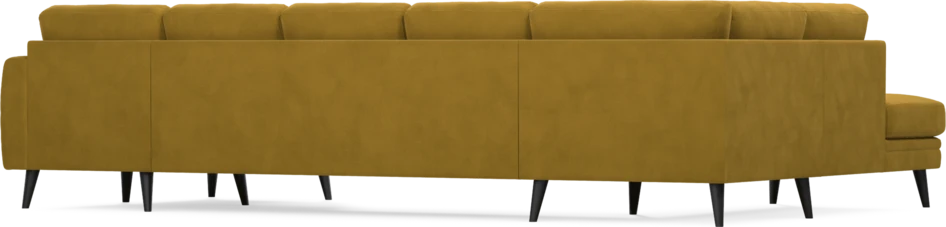 Eden - 3-sits soffa med divan vänster och schäslong höger - Gul