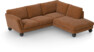 Madison - 2-sits soffa med divan höger - Orange