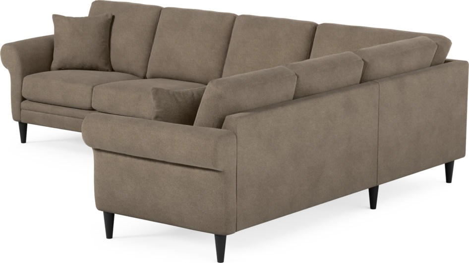 Eden - Hörnsoffa, 3+2-sits - Brun