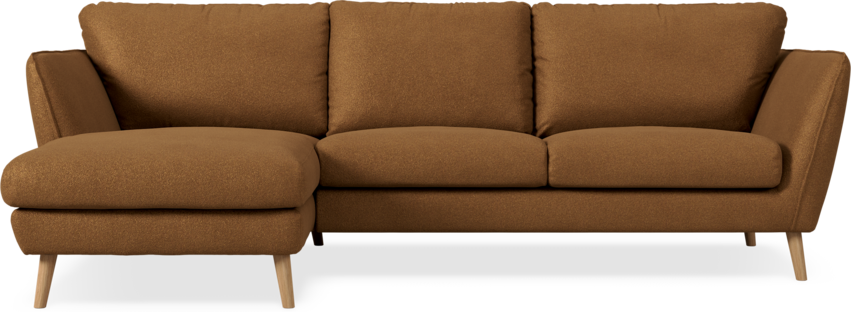 Madison Lux - 2-sits soffa med schäslong vänster - Brun