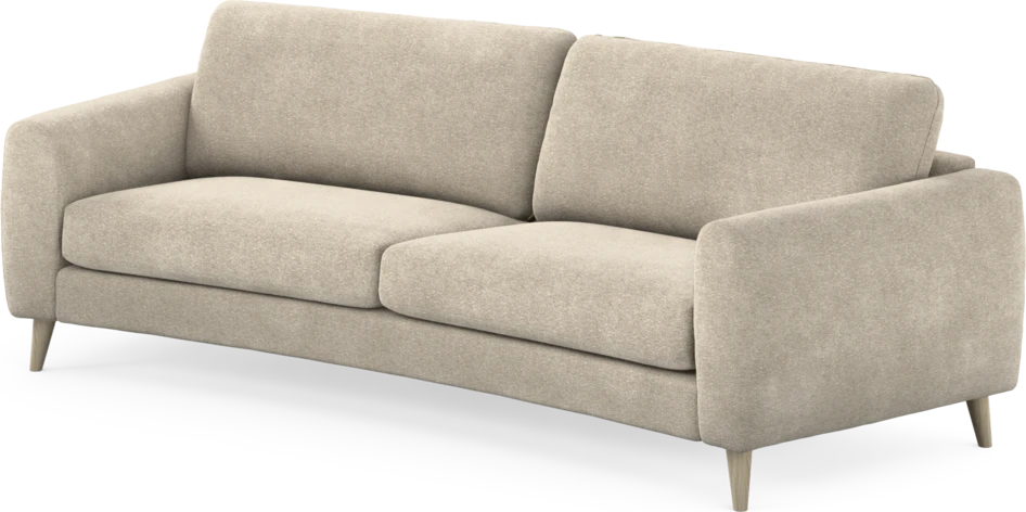Bridge - 3-sits soffa svängd - Beige