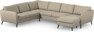 County - Hörnsoffa, 2+3-sits med schäslong höger - Beige
