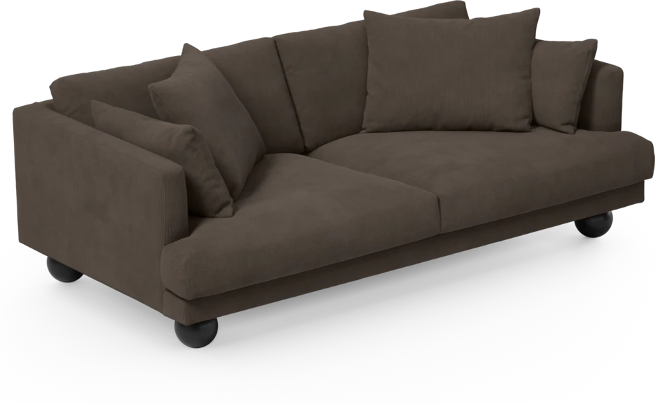 Harper - 3-sits soffa - Brun