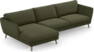 Madison - 3-sits soffa med schäslong vänster - Grön