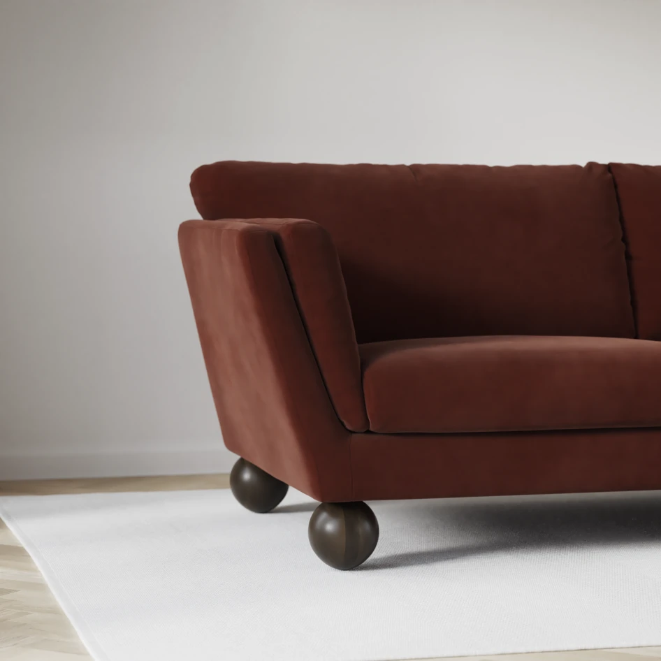 Madison Lux - Hörnsoffa 2+3-sits, hörn 2 - Orange