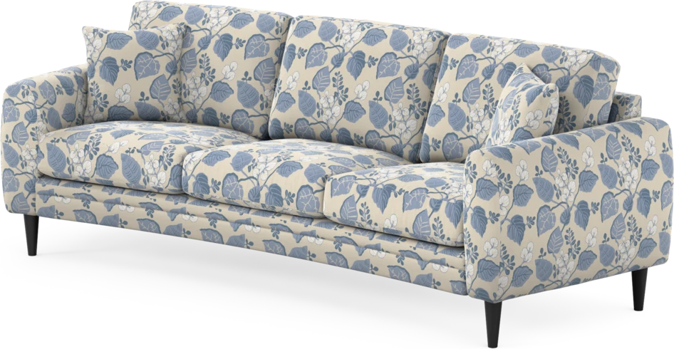 Eden - 3-sits soffa svängd - Flerfärgad