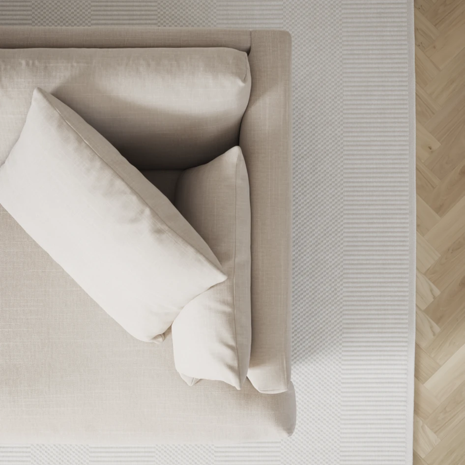 Harper - 3-sits soffa, hel dyna - Beige