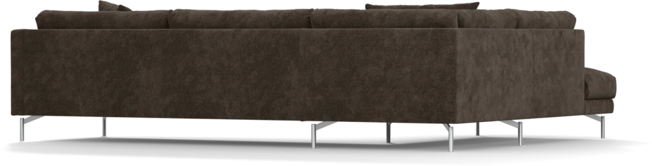 Harper - 3-sits soffa med divan vänster - Brun