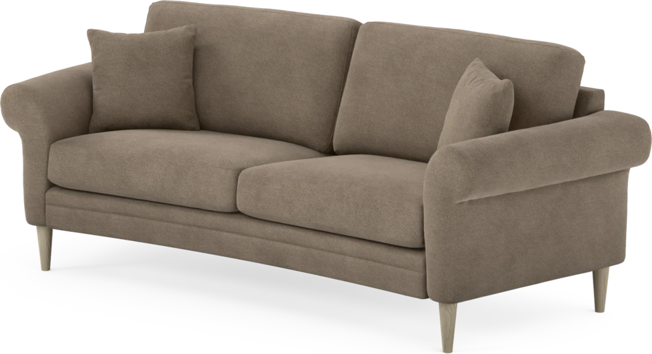 Eden - 2,5-sits soffa svängd - Brun