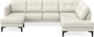 Rio - 3-sits soffa med schäslong vänster och divan höger - Vit