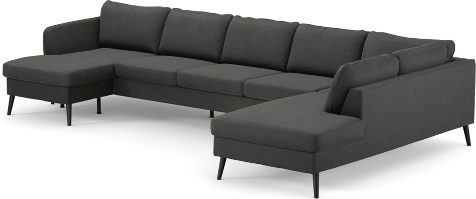 County - 4-sits soffa med schäslong vänster och divan höger - Grå