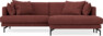 Harper - 4-sits med schäslong XL höger - Röd