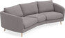 Madison - 3-sits soffa svängd, 70 cm - Grå