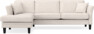 Eden - 2,5-sits soffa med schäslong - Beige