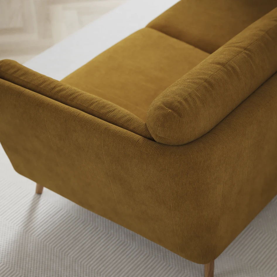 Madison Lux - Hörnsoffa 2+3-sits, hörn 1 - Gul