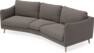Madison - 3-sits soffa svängd, 90 cm - Brun
