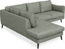 Madison - 2-sits soffa med divan vänster - Turkos