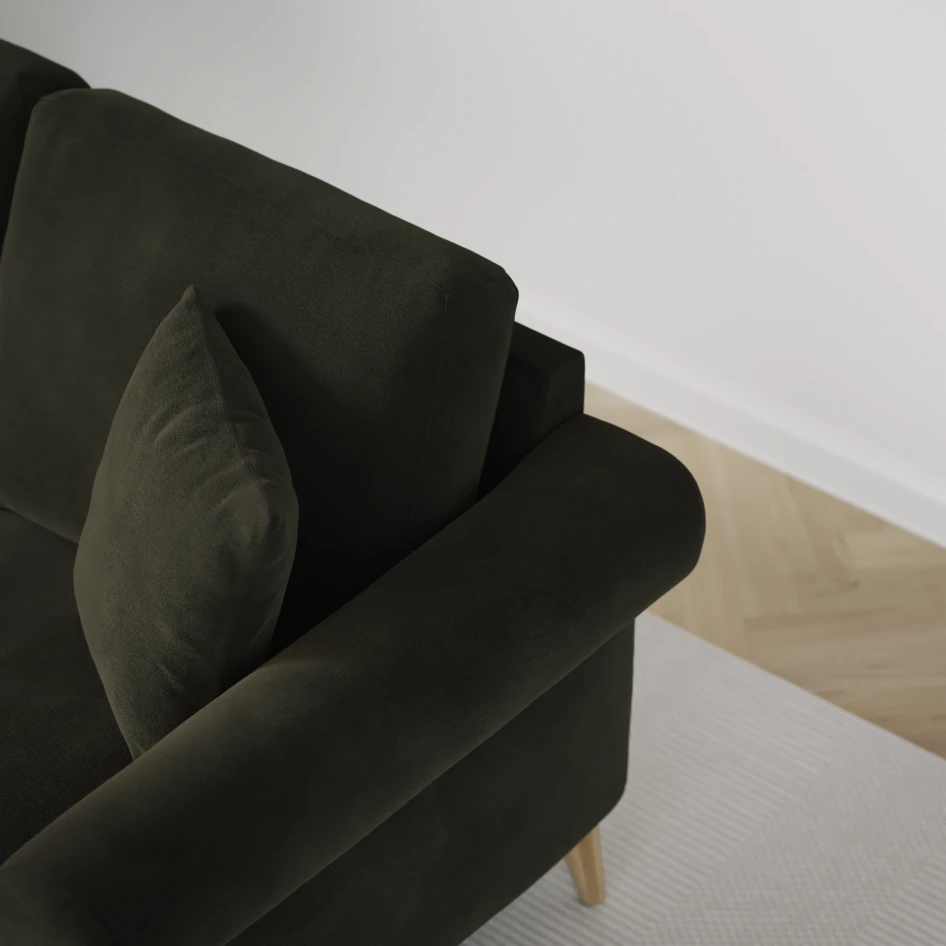 Eden - 2,5-sits soffa svängd - Grön