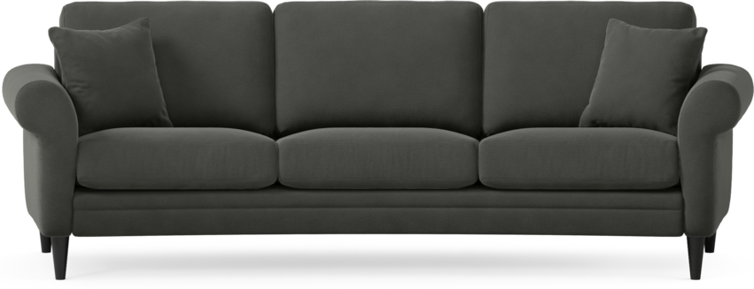 Eden - 3-sits soffa svängd - Grå