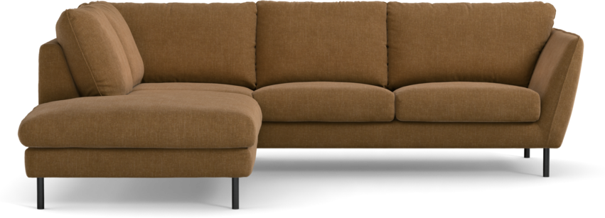 Madison Lux - 2-sits soffa med divan vänster - Brun