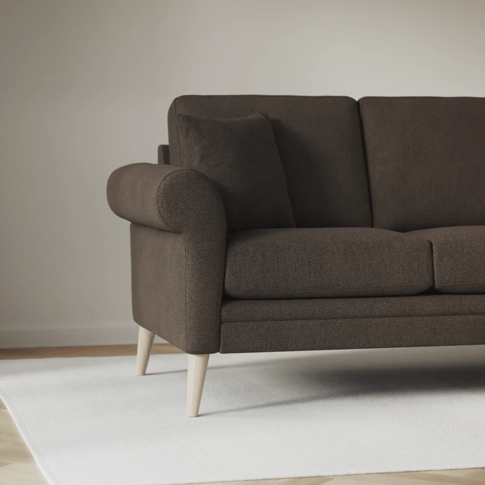 Eden - Hörnsoffa, 2+2-sits - Brun