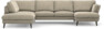 Madison Lux - 2-sits soffa med divan vänster och schäslong höger - Beige