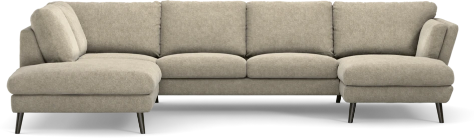 Madison Lux - 2-sits soffa med divan vänster och schäslong höger - Beige
