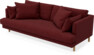 Harper - 3-sits soffa, hel dyna - Rosa