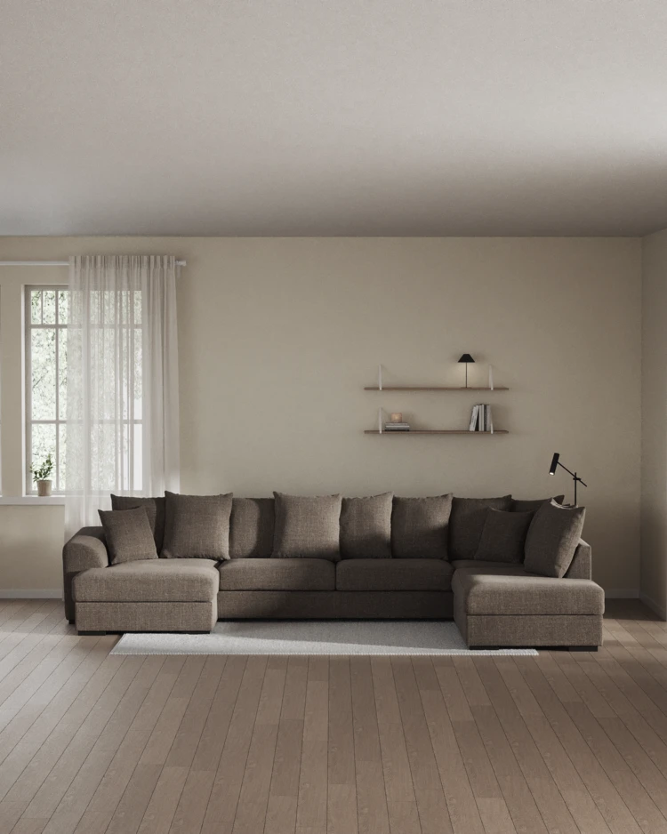 Town - 3-sits soffa med divan höger och schäslong vänster - inspiration