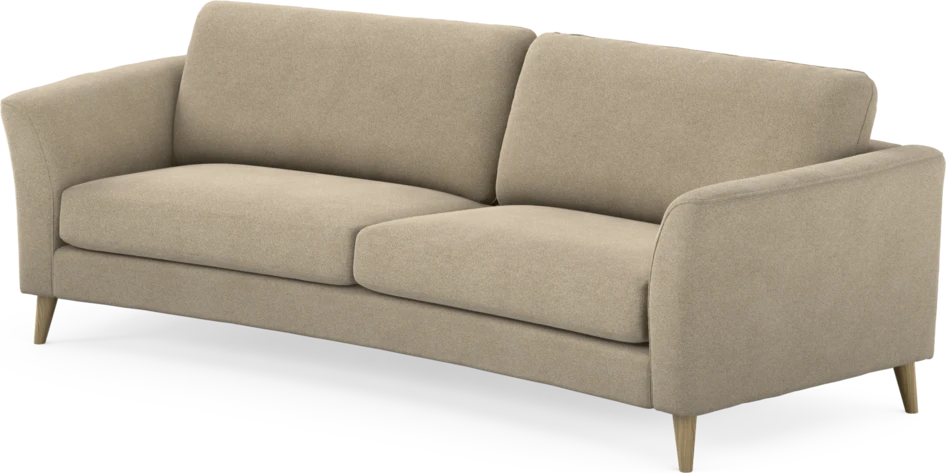 Bridge - 3-sits soffa svängd - Beige
