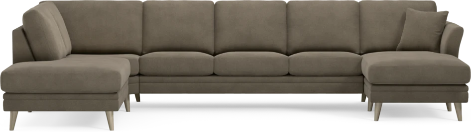 Eden - 3-sits soffa med divan vänster och schäslong höger - Beige