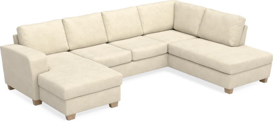 Friday - 3-sits soffa med schäslong vänster och divan höger - Beige