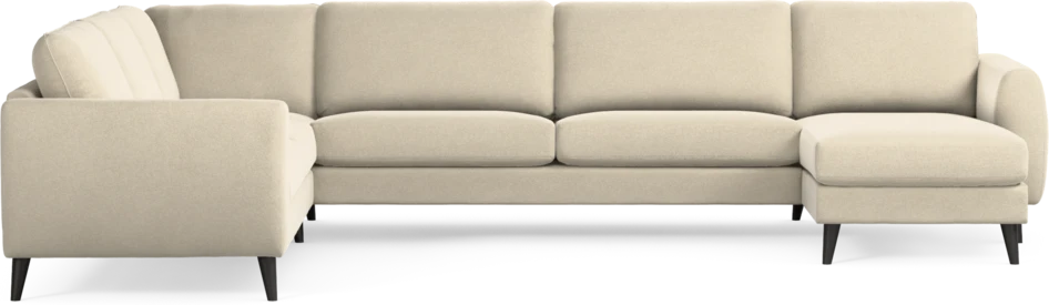 Bridge - Hörnsoffa, 2+3-sits med schäslong höger - Beige