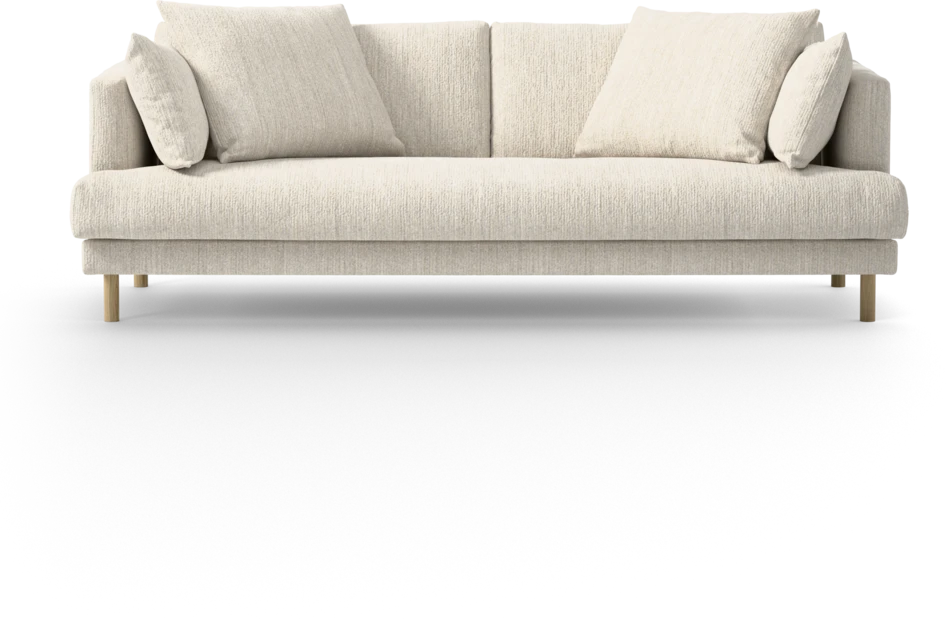 Harper - 3-sits soffa, hel dyna - Vit