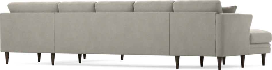 Eden - 3-sits soffa med schäslong vänster och divan höger - Grå