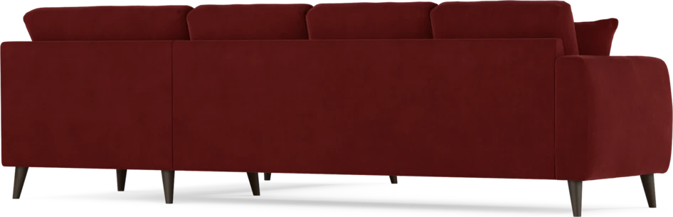 Eden - Hörnsoffa, 3+2-sits - Röd