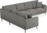 Eden - Hörnsoffa, 2+3-sits - Grå
