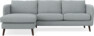Madison Lux - 2-sits soffa med schäslong vänster - Turkos