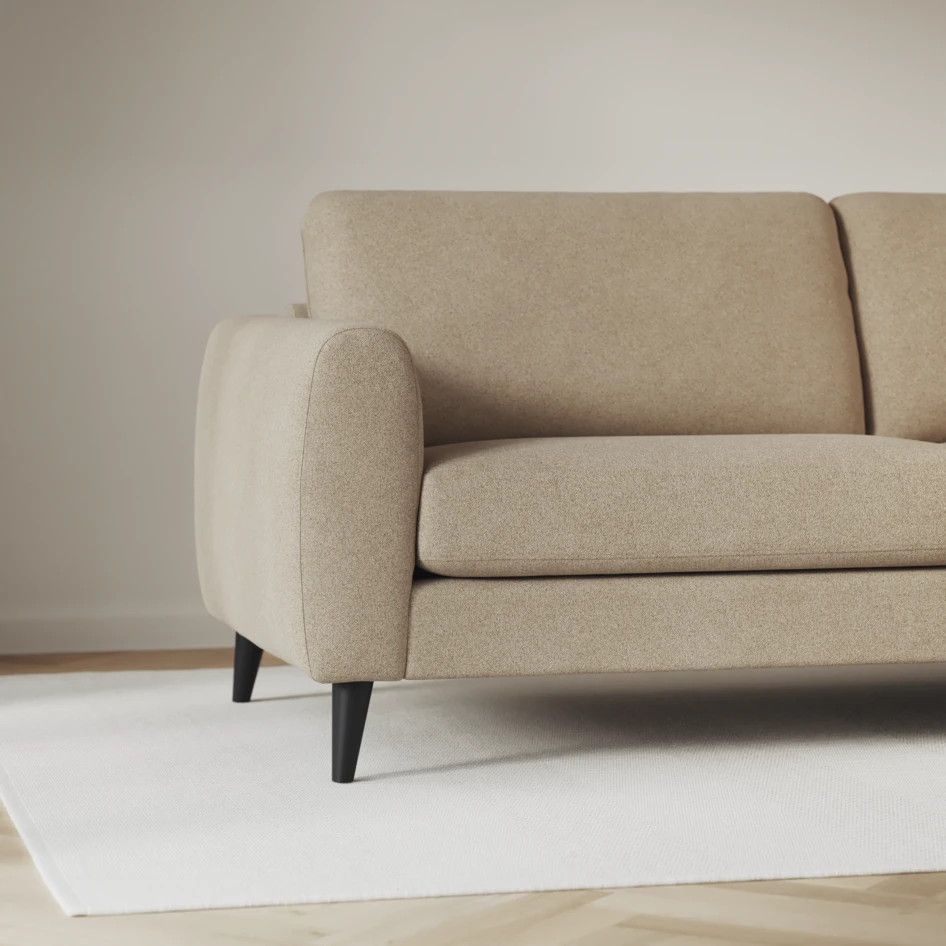 Bridge - Hörnsoffa, 2+3-sits med schäslong höger - Beige