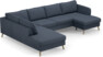 County - 3-sits soffa med divan vänster och schäslong höger - Blå