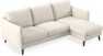 Madison Lux - 2-sits soffa med schäslong höger - Vit